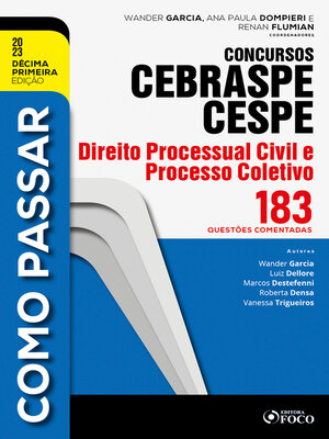 cover image of Como passar concursos CEBRASPE -Direito Processual Civil e Processo Coletivo